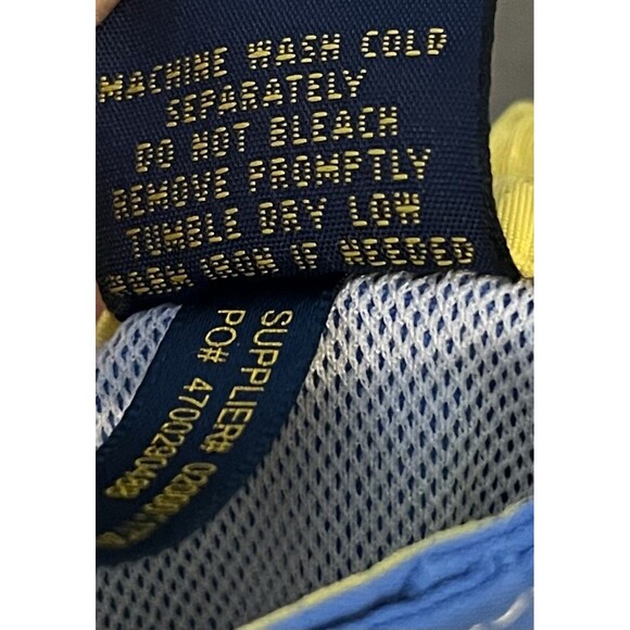 Vintage Polo Ralph Lauren Swim Trunks Mens XL Blue Mesh Lined Yellow Pony Used - Picture 5 of 6